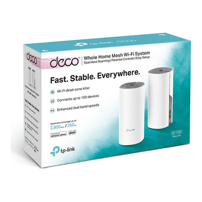TP-LINK Deco E4 Mesh-WLAN 2-Pack (Router. Extender) (AC1200)