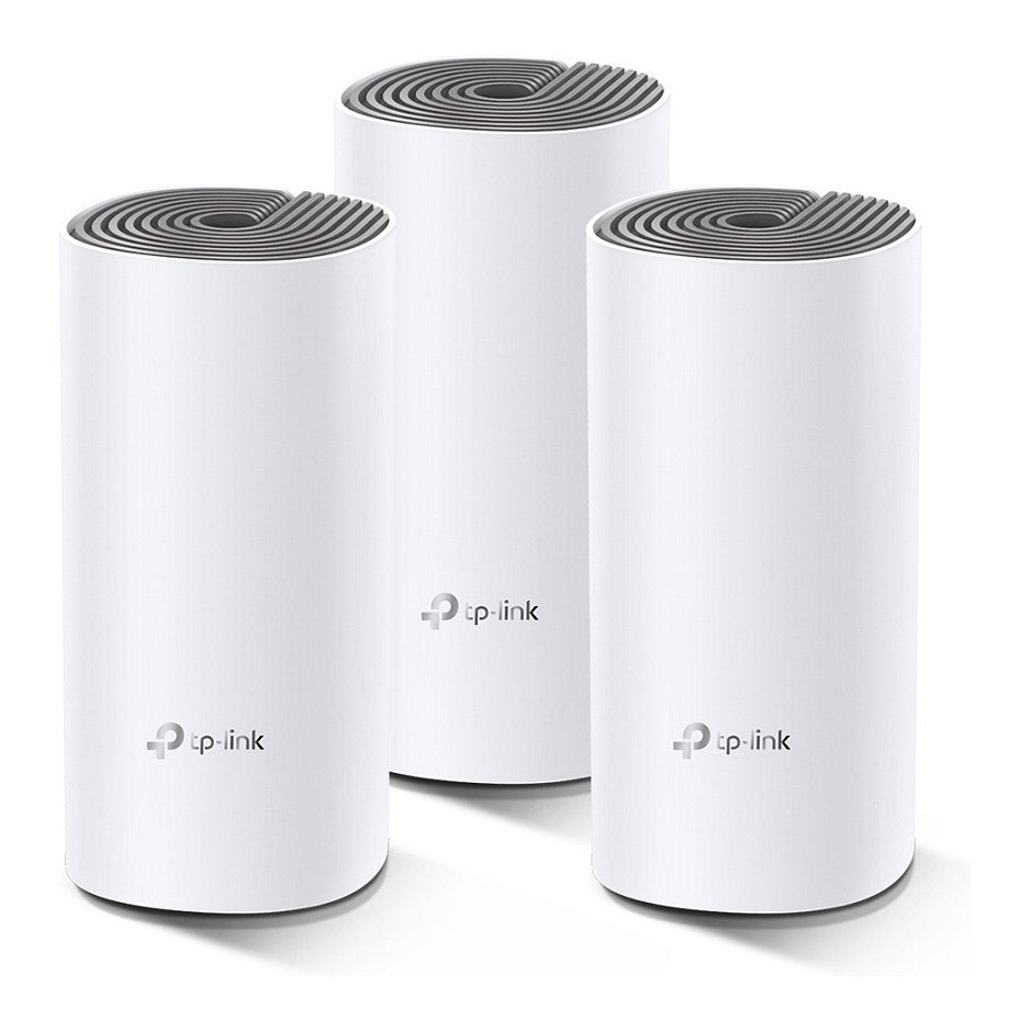TP-LINK Deco E4 Mesh-WLAN 3-Pack (Router. 2 Extender) (AC1200)