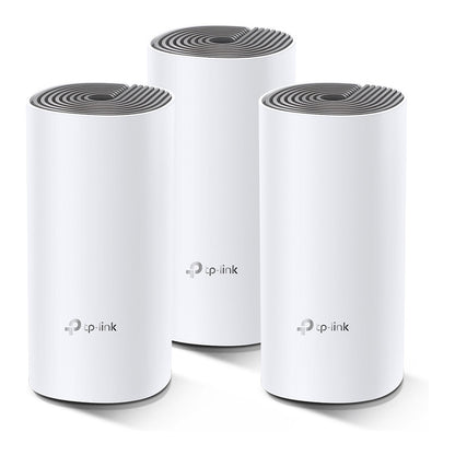TP-LINK Deco E4 Mesh-WLAN 3-Pack (Router. 2 Extender) (AC1200)