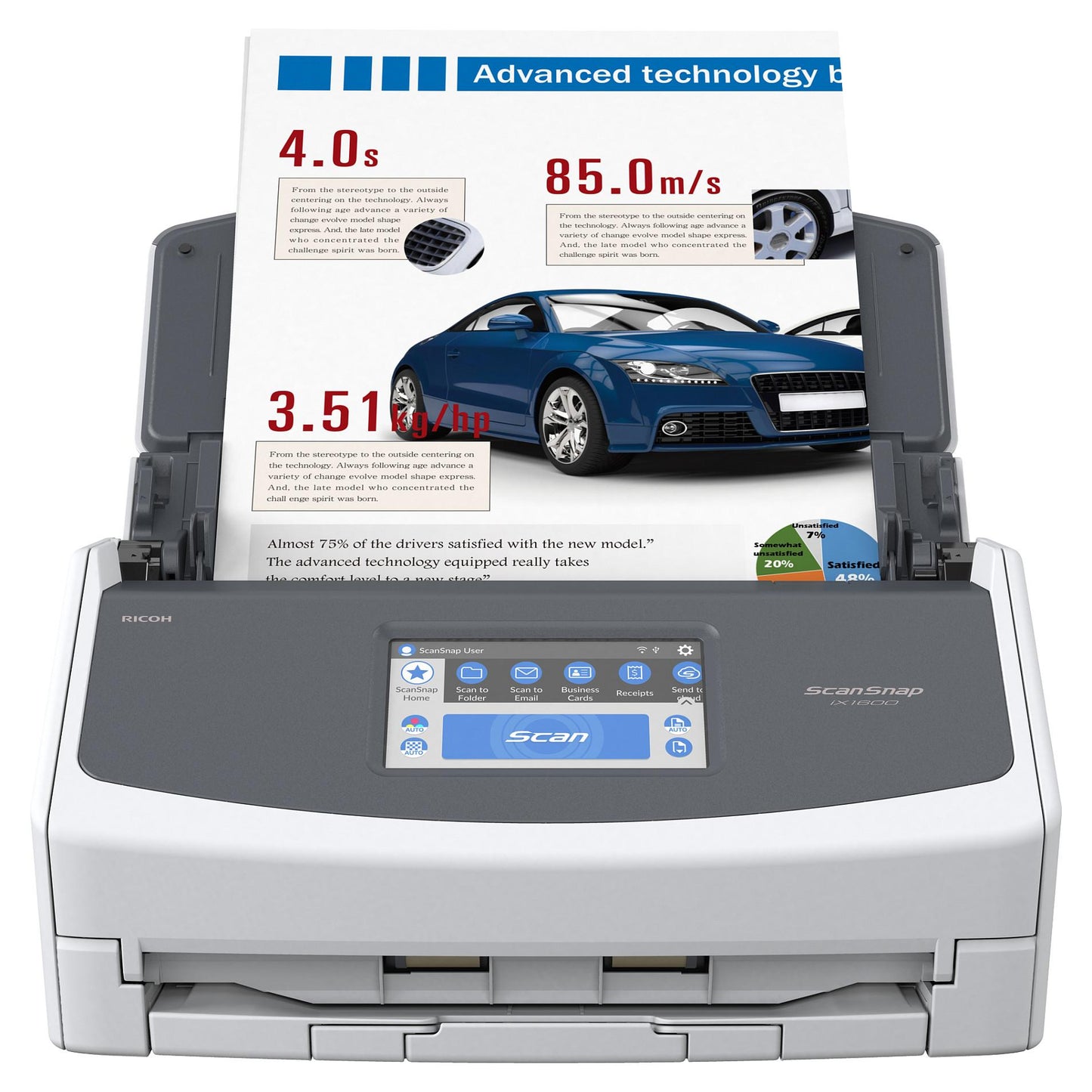 Ricoh Dokumentenscanner ScanSnap iX-1600 40S./Min. USB3.2 WLAN