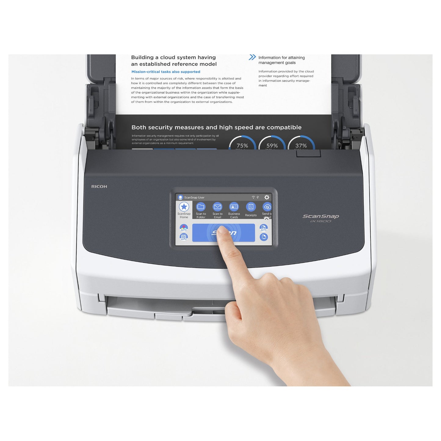 Ricoh Dokumentenscanner ScanSnap iX-1600 40S./Min. USB3.2 WLAN