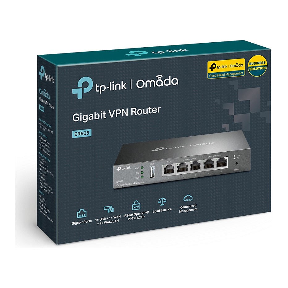 Router TP-LINK TL-R605 - Ethernet-WAN - Kompatibel mit Omada