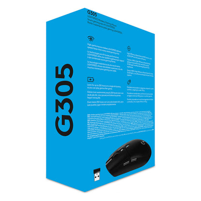Logitech G G305 optical 6 buttons wireless 2.4 GHz USB wireless receiver black