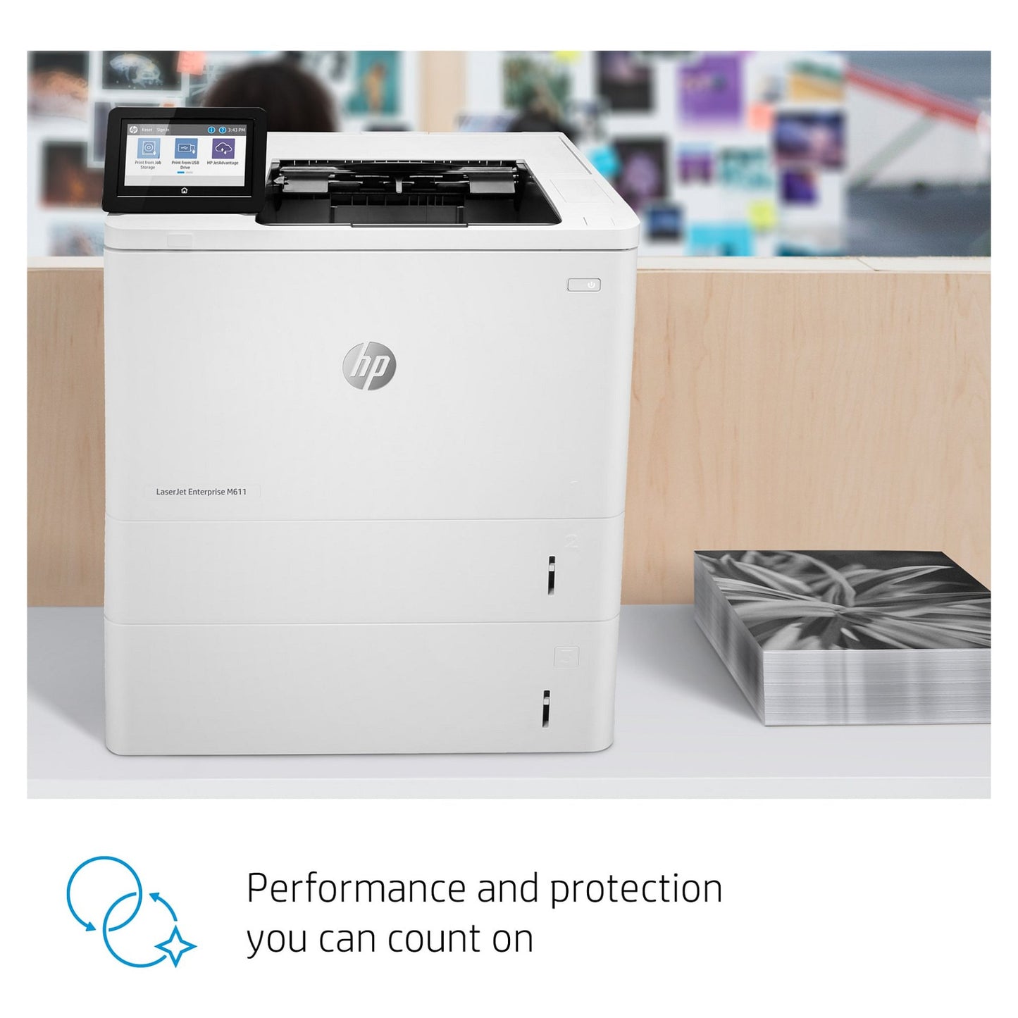 HP LaserJet Enterprise M611dn Laserdrucker 61 S./Min. LAN Duplex