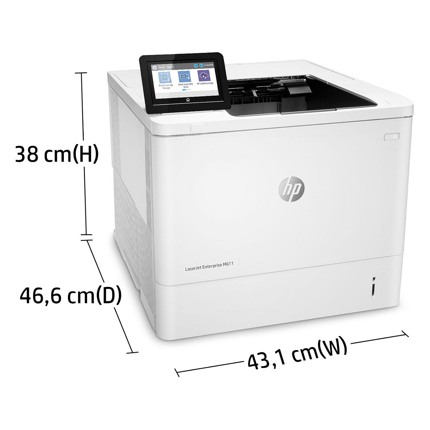 HP LaserJet Enterprise M611dn Laserdrucker 61 S./Min. LAN Duplex