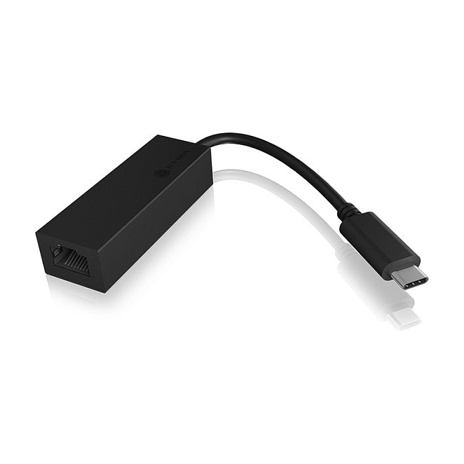 ICY BOX IB-LAN100-C3 USB-C > Gigabit LAN (ST-BU) Adapter Schwarz