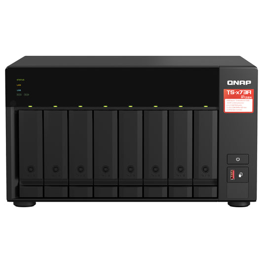 8-Bay Qnap TS-873A-8G 8 Bay NAS Enclosure - Storage Server - NAS