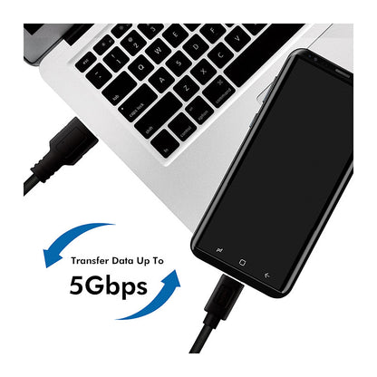 USB3.2 LogiLink USB-A -> USB-C ST/ST 0,5m Black