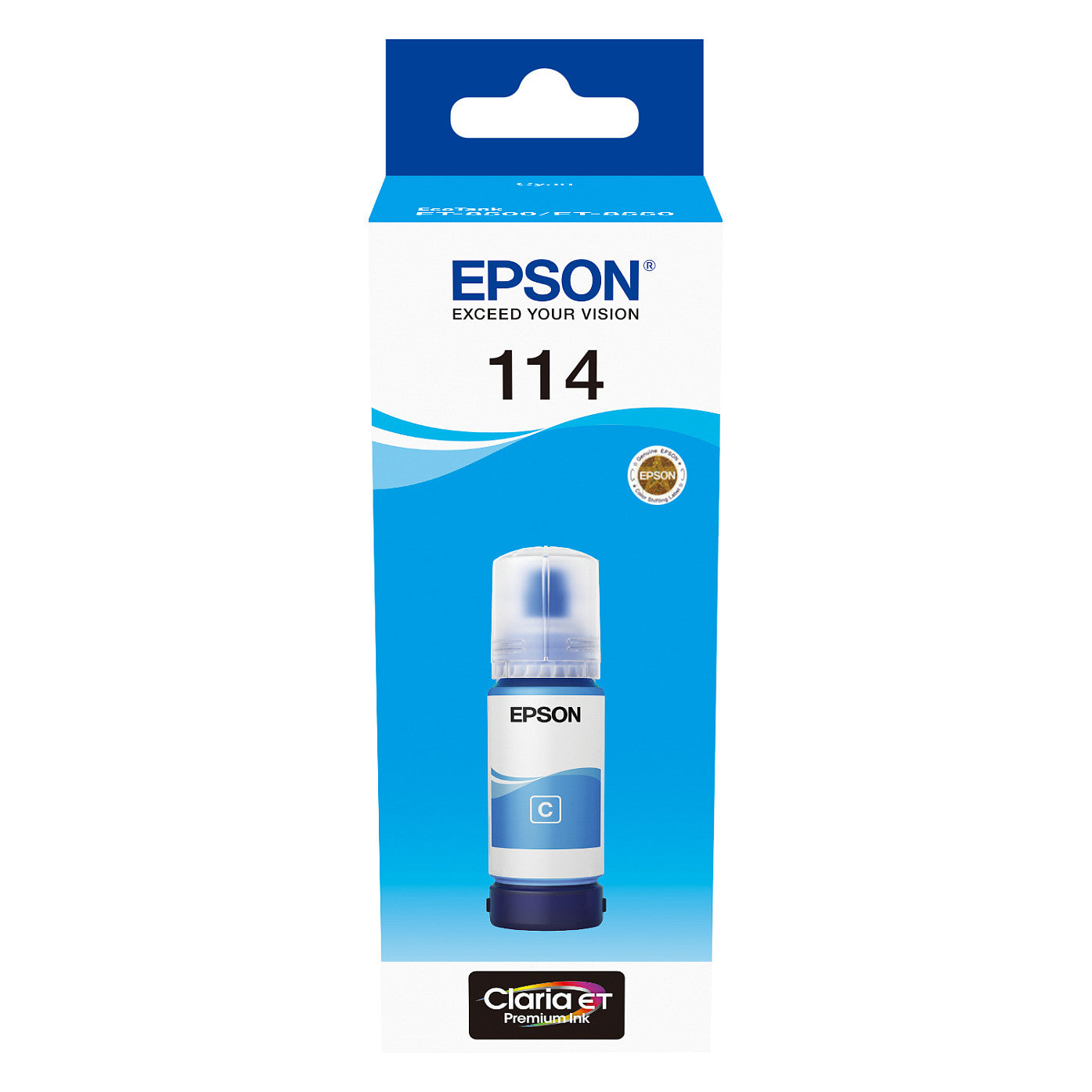Epson Tinte 114 C13T07B240 Cyan Eco Tank Nachfülltinte 70ml