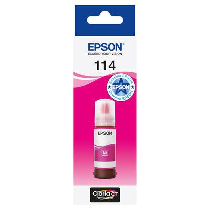 Epson Tinte 114 C13T07B340 Magenta Eco Tank Nachfülltinte 70ml