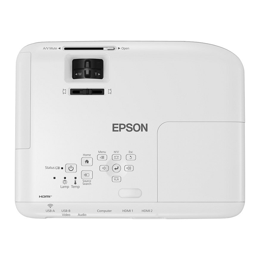 (1920x1080) Epson EB-FH06 3-LCD Portable 3500-Lumen 16:9 VGA HDMI CompositeVideo Speaker Full HD White 28-37dB