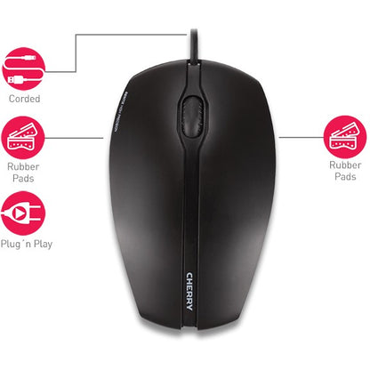 Cherry GENTIX Illuminated beidhändig Black