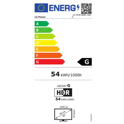LC-Power 97.8cm (39") LC-M39-QHD-165-C VA+DP+HDMI