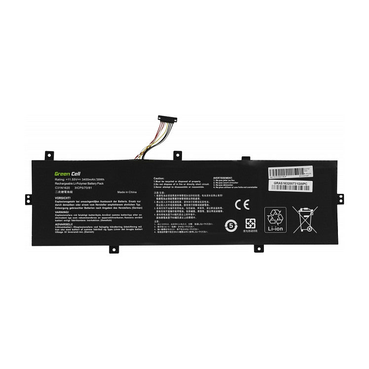 A Green Cell für Asus ZenBook UX430 UX430U UX430UA UX430UN - Batterie - 3.400 mAh