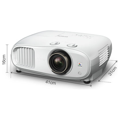 (3840x2160) EPSON EH-TW7100 3000-Lumen 3-LCD 16:9 3D 2xUSB2.0-A USB2.0-MiniB 2xHDMI Bluetooth Speaker 4k PRO-UHD White 24-32dB