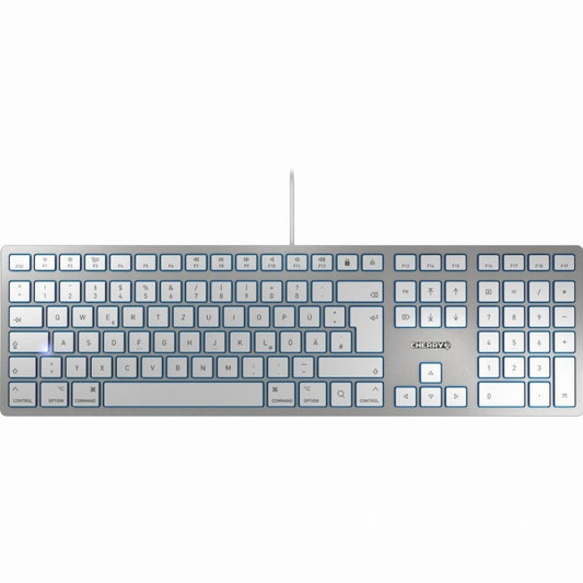 Cherry KC 6000 SLIM FOR MAC USB silber QWERTZ DE