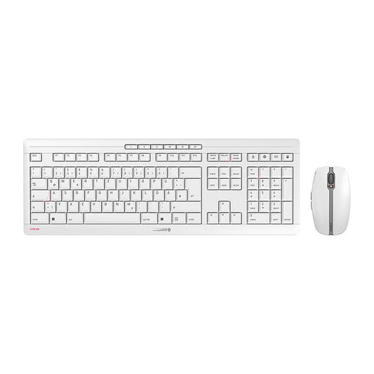 Cherry Tastatur und Maus Set Stream Desktop RECHARGE grey