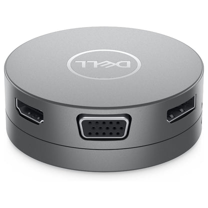 D Dell DA310 Mobile Adapter Dockingstation 470-AEUP 2xUSB3.1/HDMI/VGA/DisplayPort/USB-C/Ethernet passiv Grey