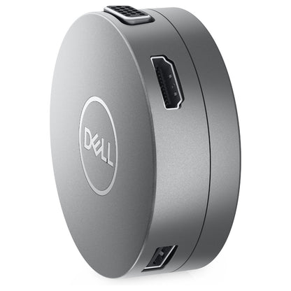 D Dell DA310 Mobile Adapter Dockingstation 470-AEUP 2xUSB3.1/HDMI/VGA/DisplayPort/USB-C/Ethernet passiv Grey