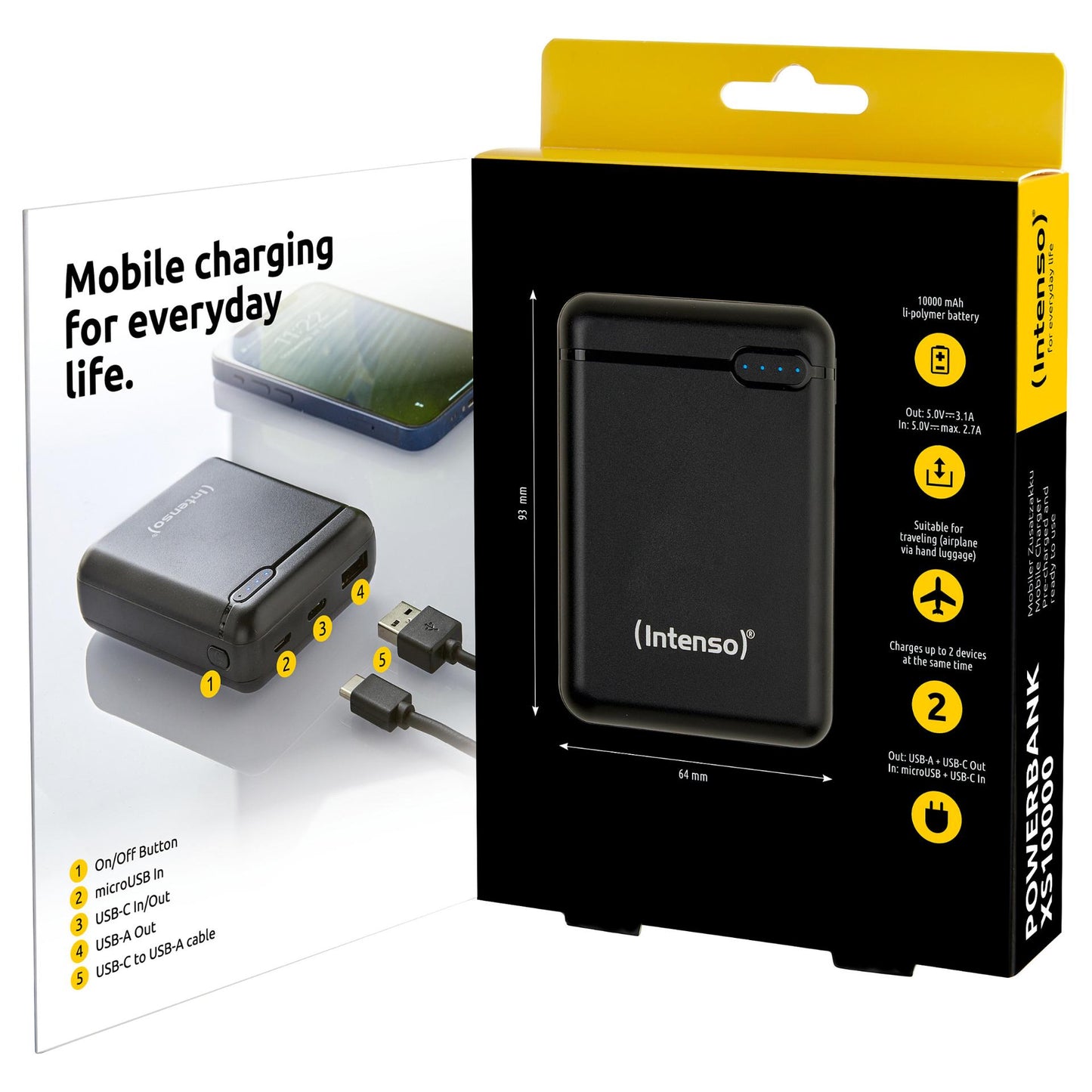 Powerbank Intenso XS10000 2xUSB-C 10000mAh Black