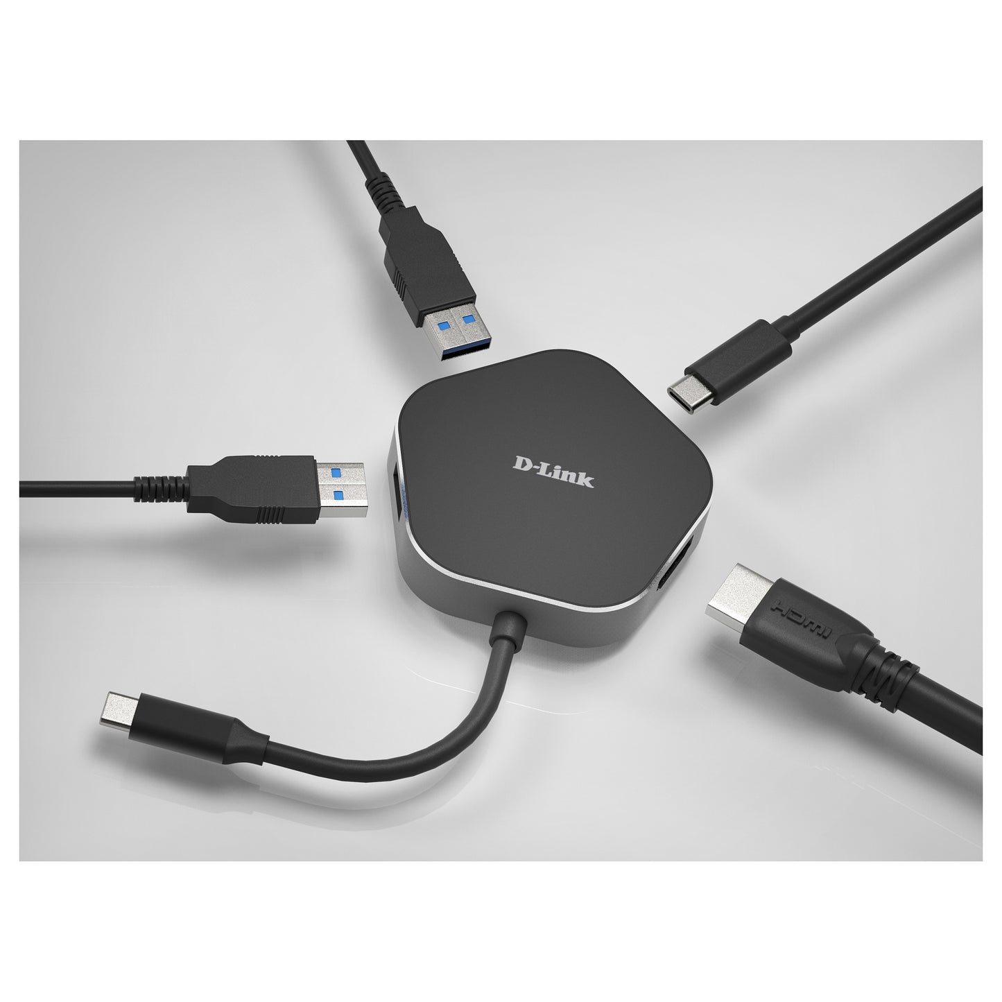 USB-C HUB 2Port D-Link DUB-M420 USB-C HDMI passiv Black