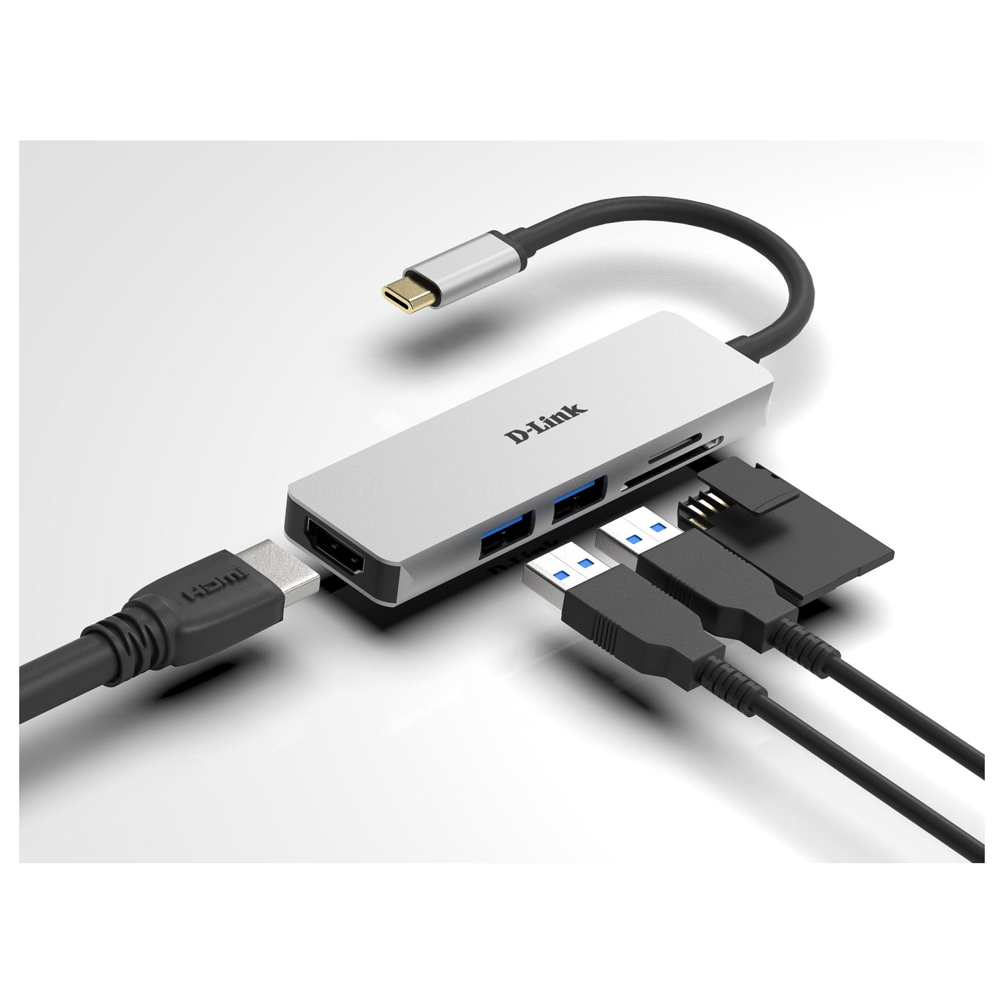 USB D-Link DUB-M530 USB-C 3.0 / HDMI / Card Reader