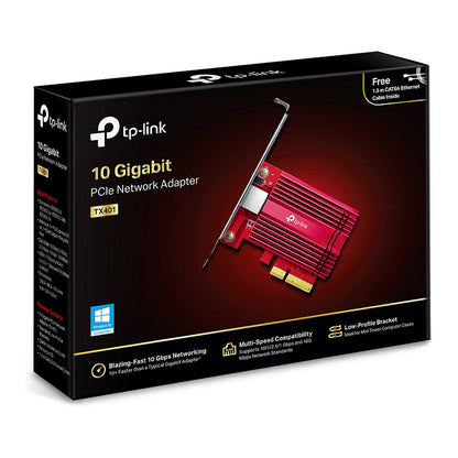 INTG 10Gb TP-Link TX401 - PCIe 3.0 x4 10 Gigabit PCI Express Network Adapter