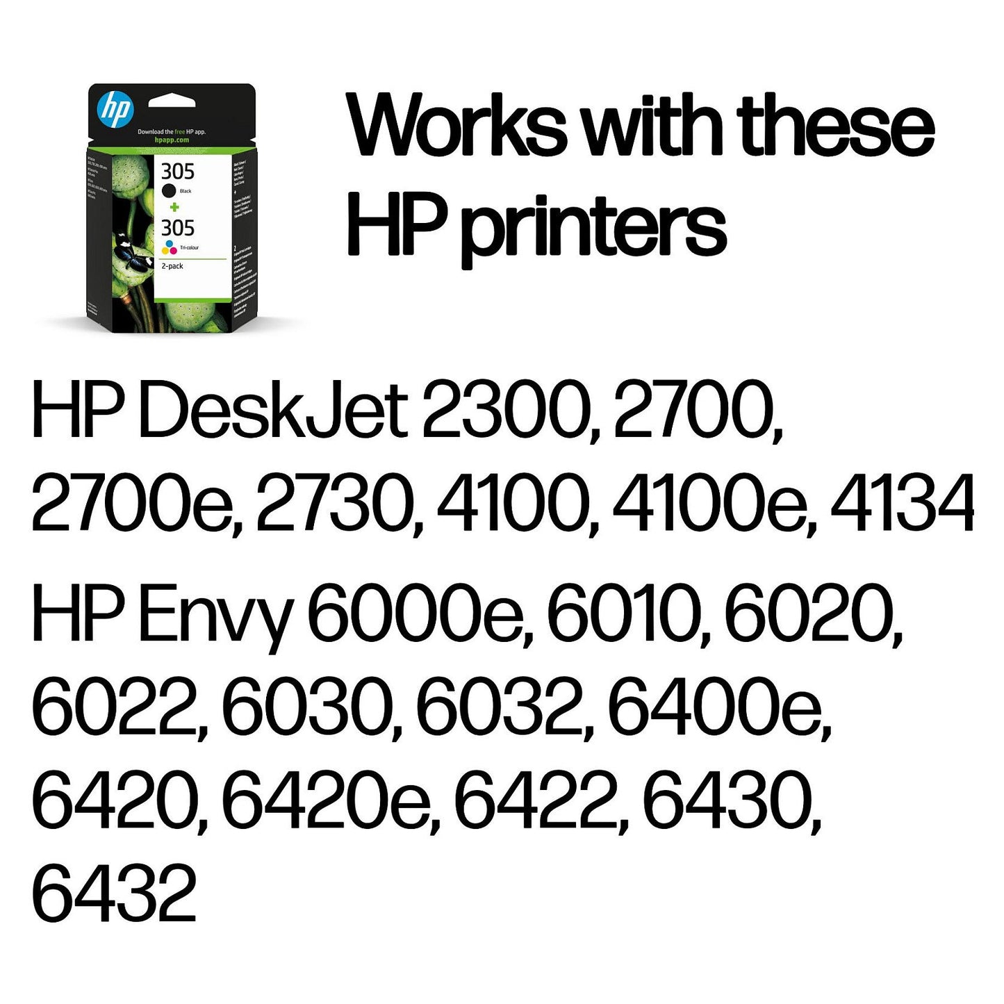 HP Tinte 305 6ZD17AE Multipack (BK/C/M/Y)