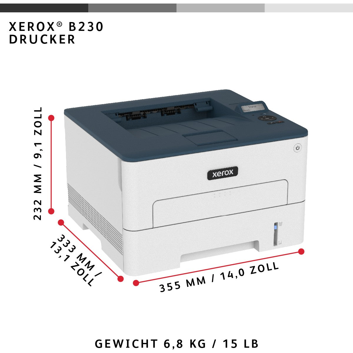 L Xerox B230 A4 34 S/Min. USB LAN WiFi Duplex