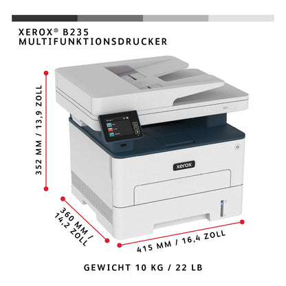 L Xerox B235 S/W Laser-Multifunktionsdrucker 4in1 A4 34 S./Min. LAN WiFi Duplex ADF