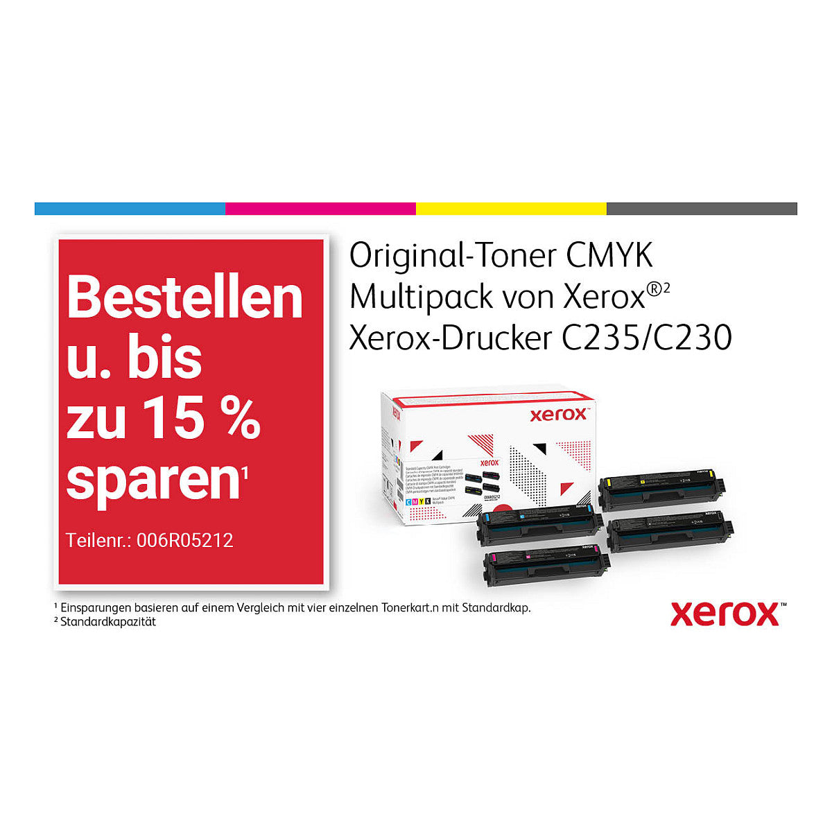 FL Xerox C230 Farblaserdrucker 24S./Min. AirPrint USB LAN WiFi Duplex