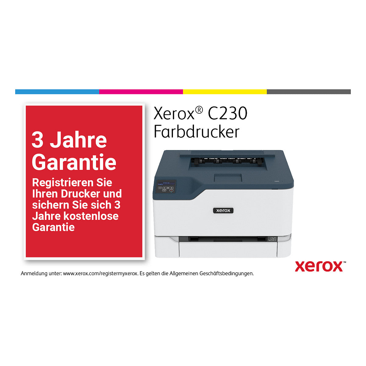 FL Xerox C230 Farblaserdrucker 24S./Min. AirPrint USB LAN WiFi Duplex