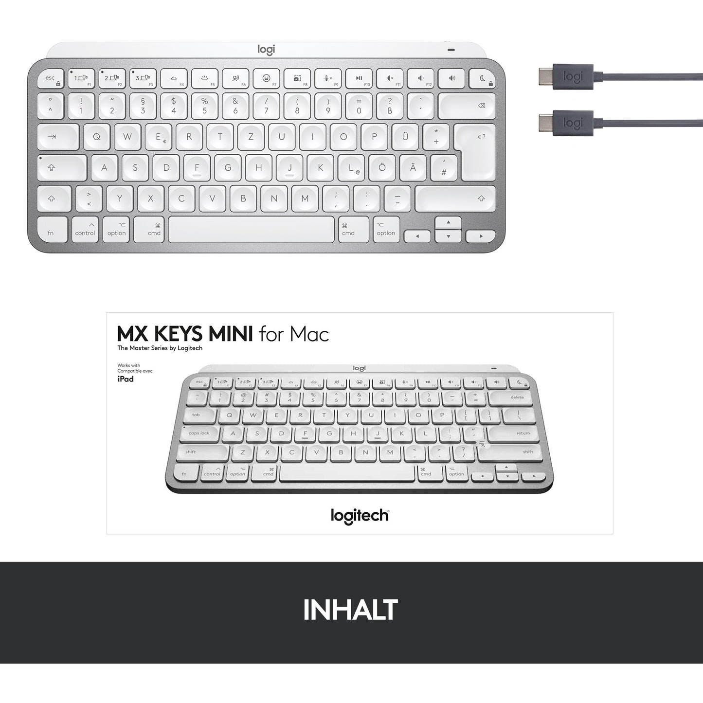 Logitech MX Keys Mini MAC - Tastatur Hintergrundbeleuchtung