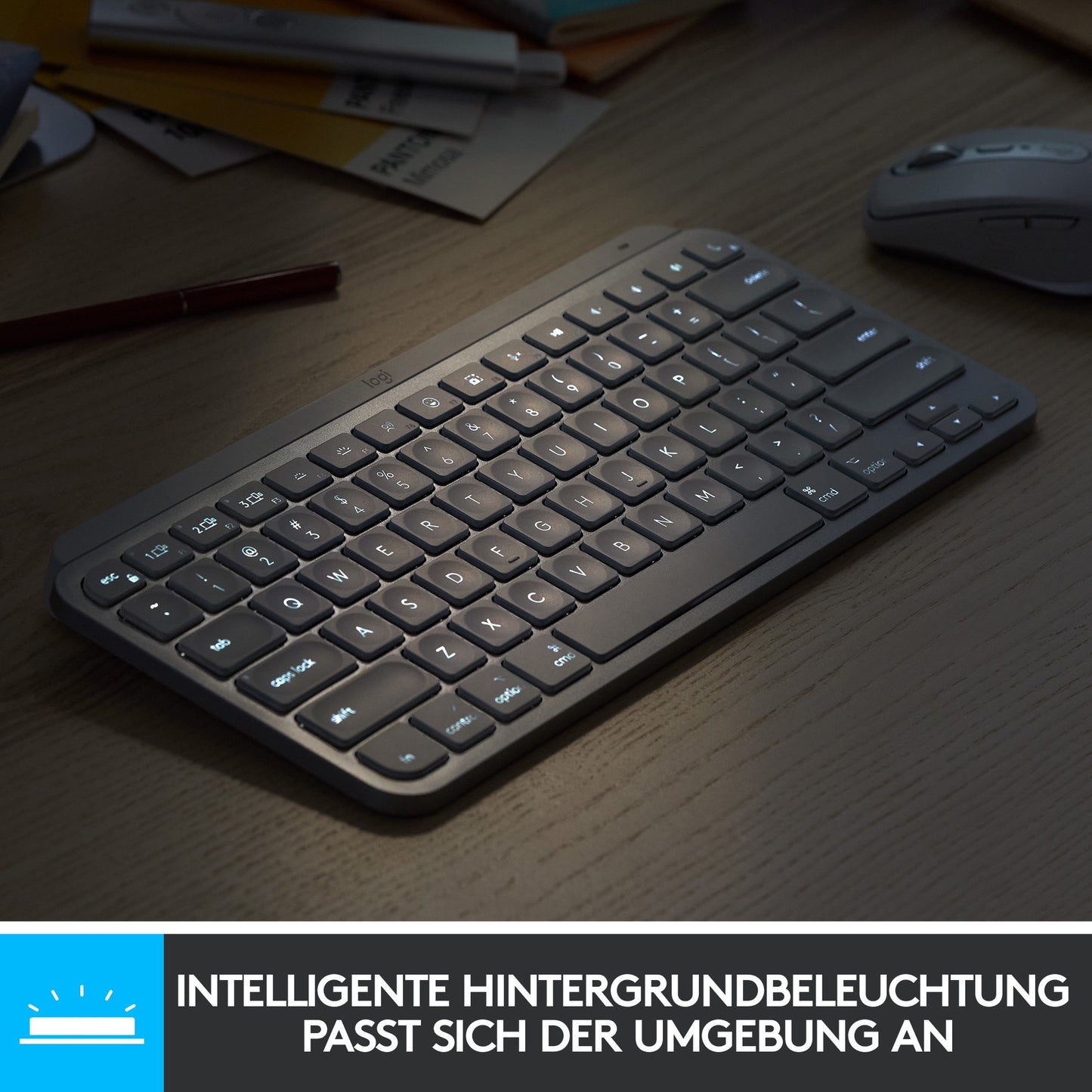 Logitech MX Keys Mini MAC - Tastatur Hintergrundbeleuchtung