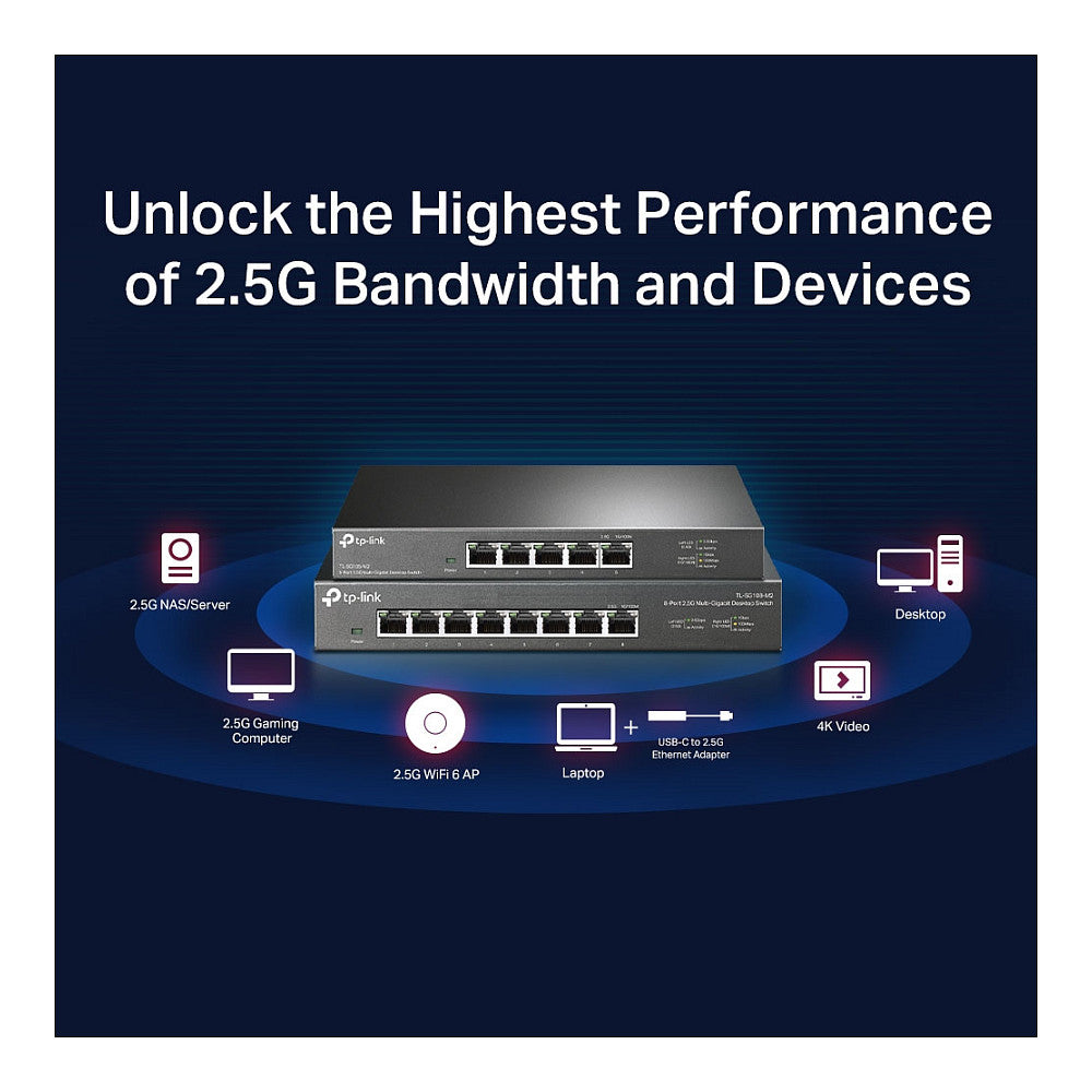 5P TP-LINK TL-SG105-M2 - Unmanaged - 5x2.5G