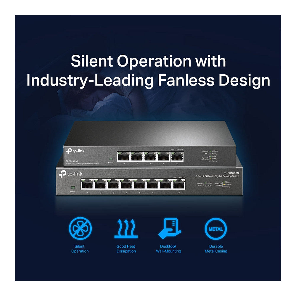 5P TP-LINK TL-SG105-M2 - Unmanaged - 5x2.5G