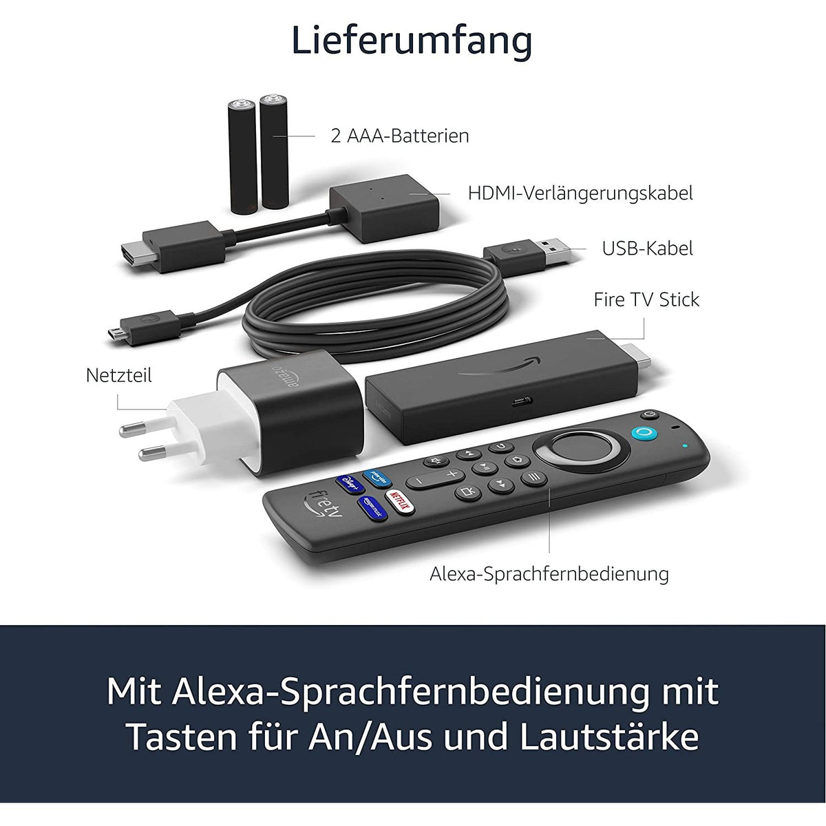 Amazon Fire TV Stick FullHD 8GB mit Alexa Sprechfernbedienung (3. Generation)