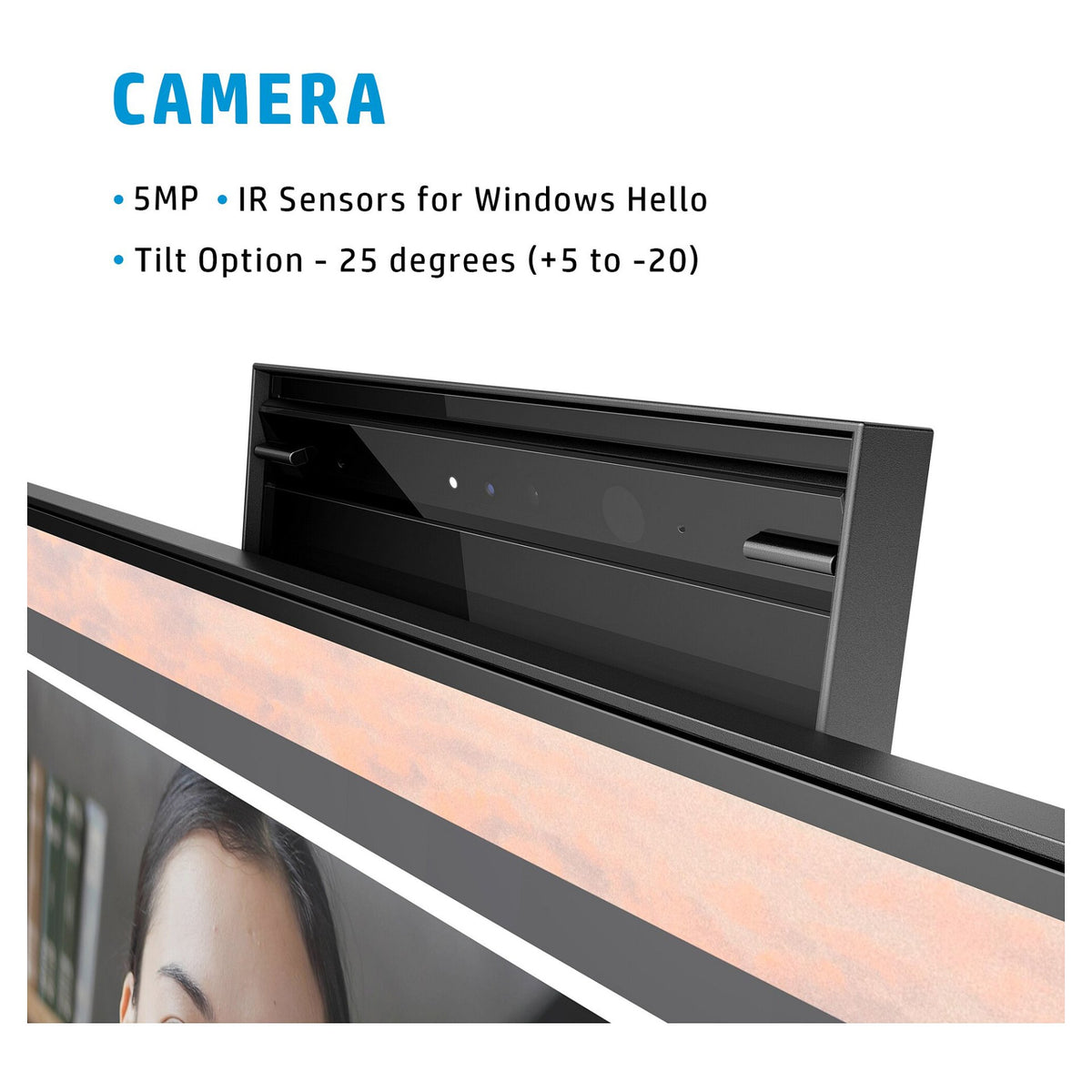 60,45cm/23,8'' (1920x1080) HP E24mv G4 Conferencing Monitor 16:9 5ms IPS HDMI VGA DisplayPort VESA Pivot Speaker Full HD Black/Silver