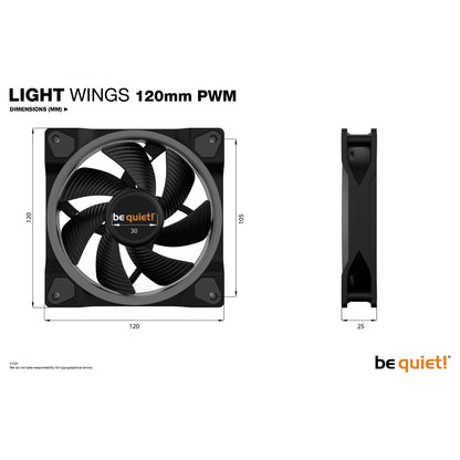 120mm be quiet! LIGHT WINGS PWM ARGB