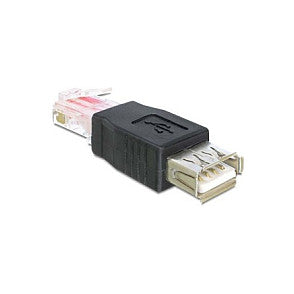 USB - RJ45 - USB 2.0 - RJ45 - Schwarz