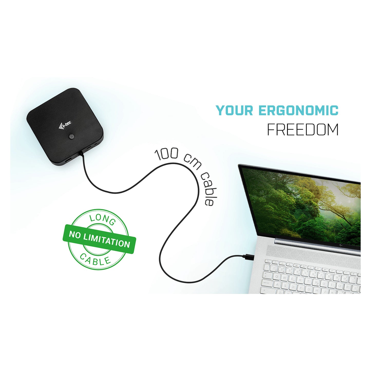 D i-tec USB-C Dual Display Docking Station
