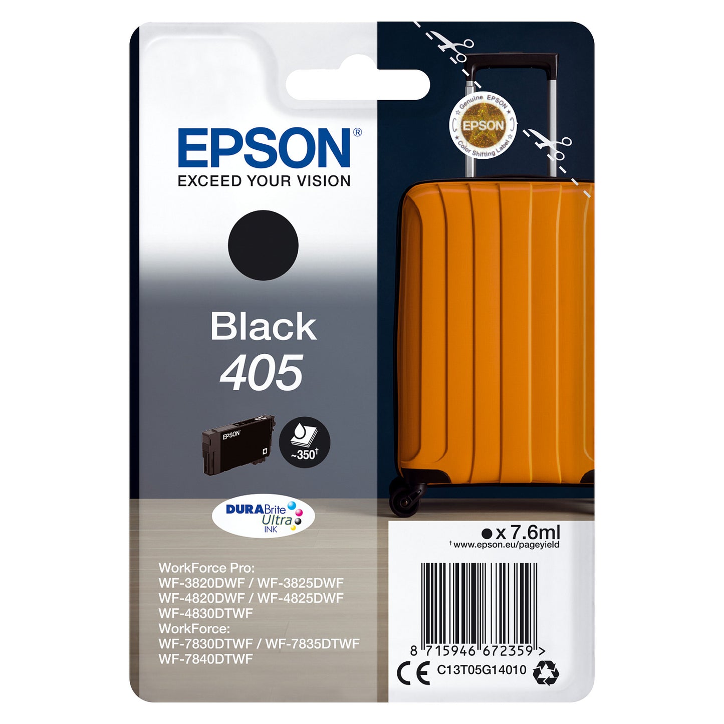 Epson Tinte 405 C13T05G14010 Schwarz bis zu 350 Seiten