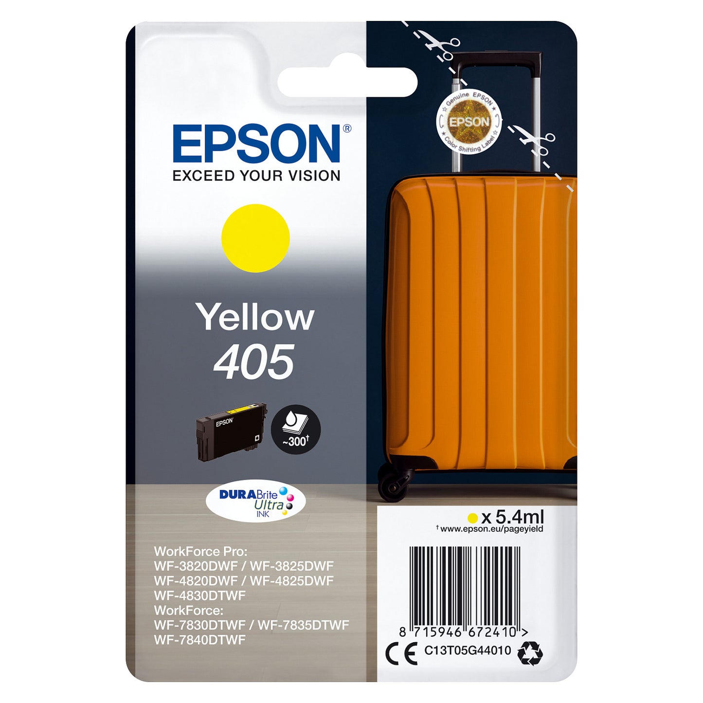 Epson Tinte 405 C13T05G44010 Gelb bis zu 300 Seiten