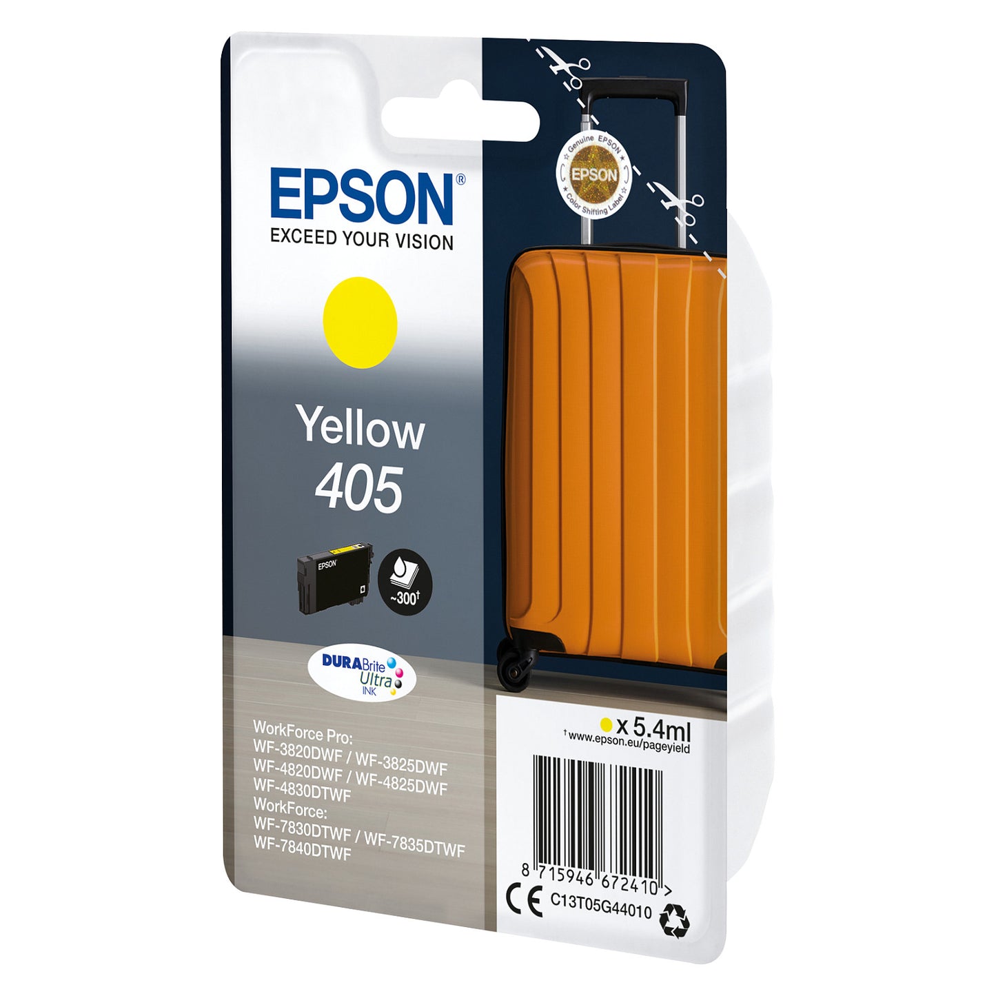 Epson Tinte 405 C13T05G44010 Gelb bis zu 300 Seiten