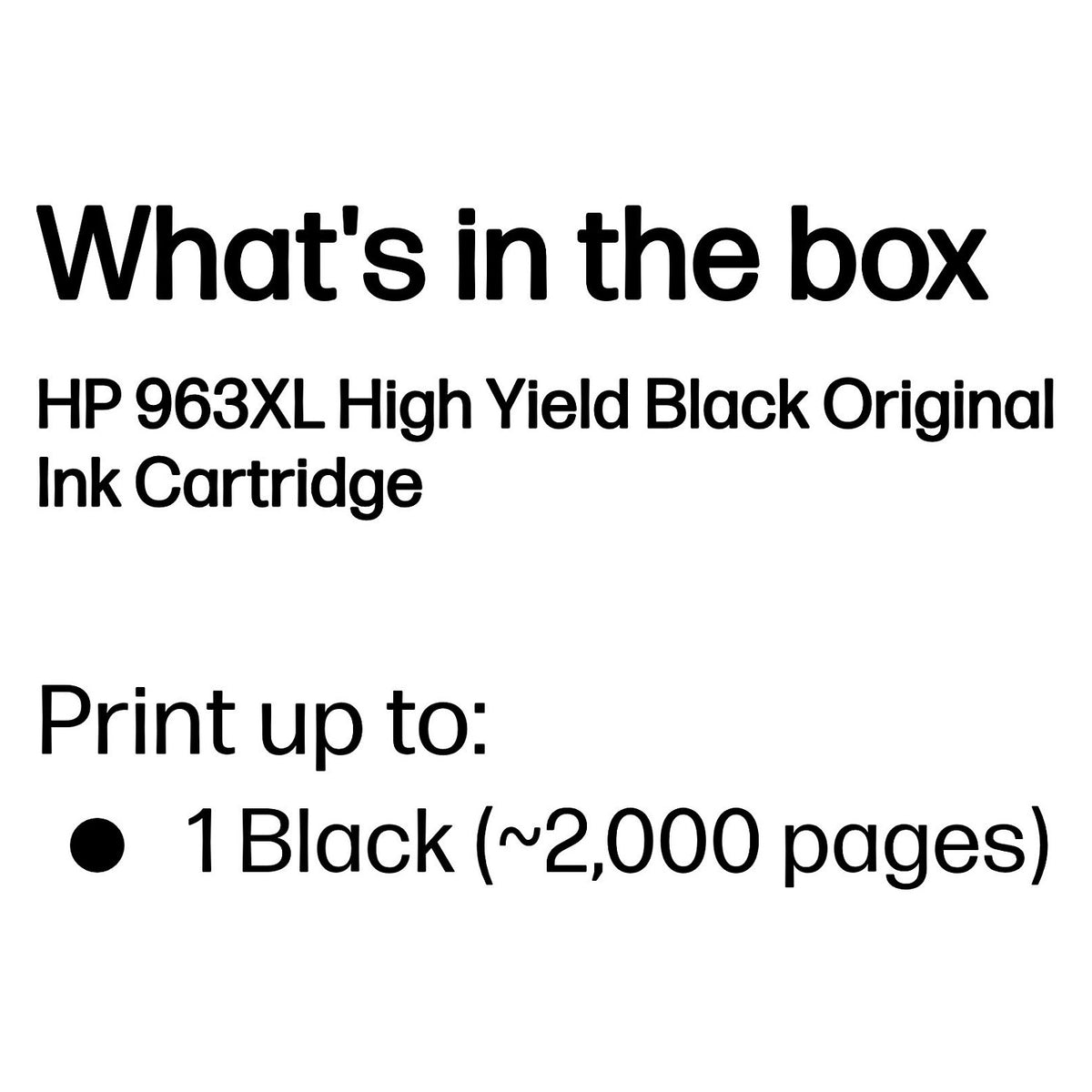 HP 963XL - Hohe Ergiebigkeit - Schwarz - Original - Tintenpatrone