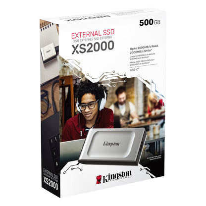 500GB Kingston XS2000 USB 3.2 Gen2 Grau
