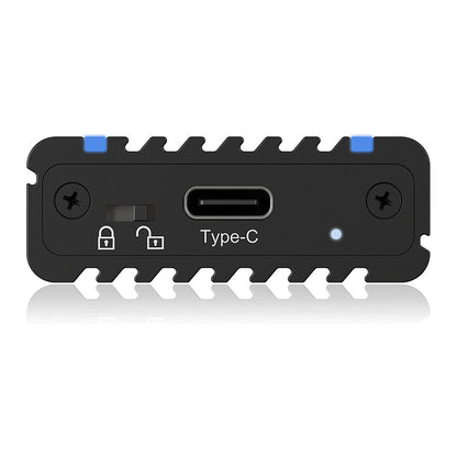 ICY BOX IB-1824ML-C31 Externes USB-C 3.2 Gehäuse für M.2 NVMe SSD mit LED-Beleuchtung