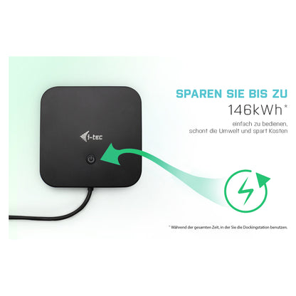 D i-tec USB-C HDMI DP Docking Station + Power Delivery 100W