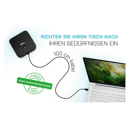D i-tec USB-C HDMI DP Docking Station + Power Delivery 100W