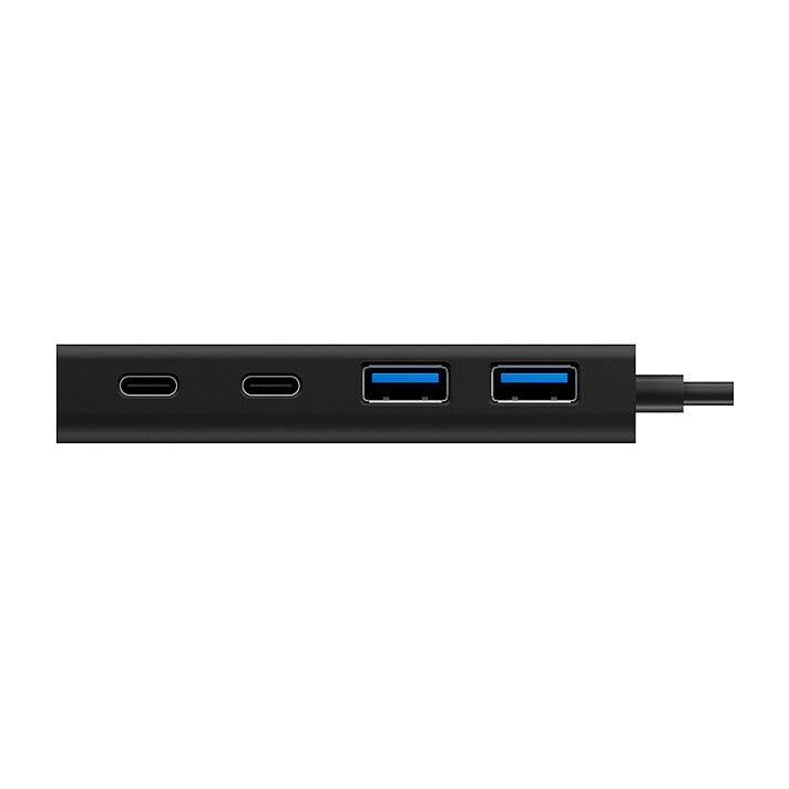 USB HUB 5Port ICY BOX 2xUSB3.0 2xUSB-C 1xUSB Power Delivery 60W SuperSpeed passiv Black